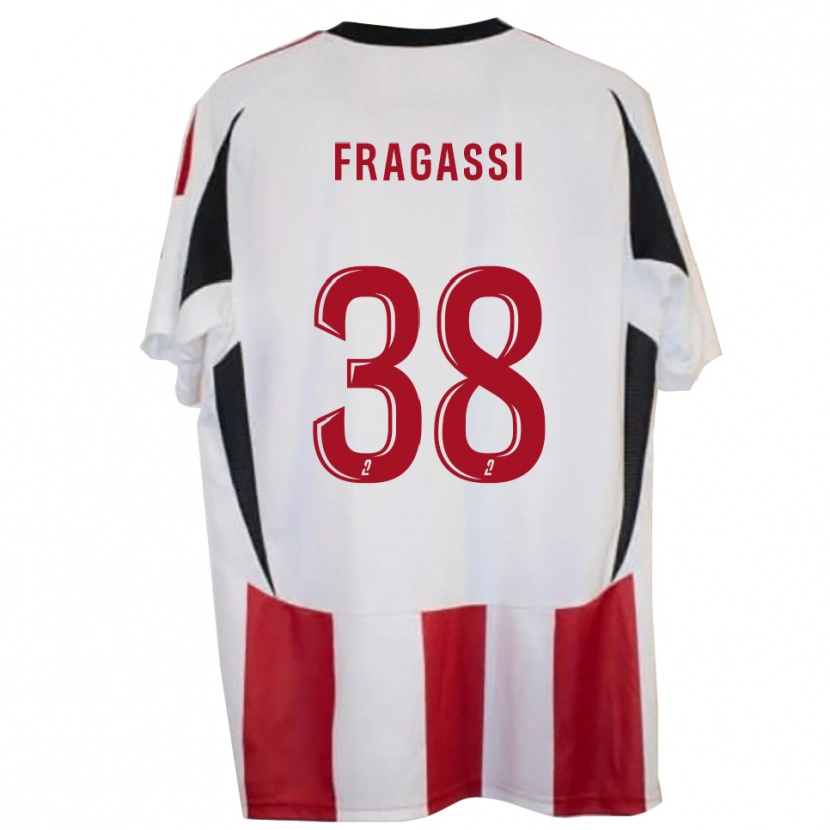 Danxen Dámské Tom Fragassi #38 Červená Modrá Domů Hráčské Dresy 2025/26 Dres