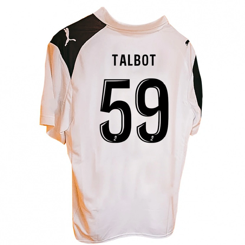 Danxen Dámské Nathan Talbot #59 Černá Bílá Domů Hráčské Dresy 2025/26 Dres