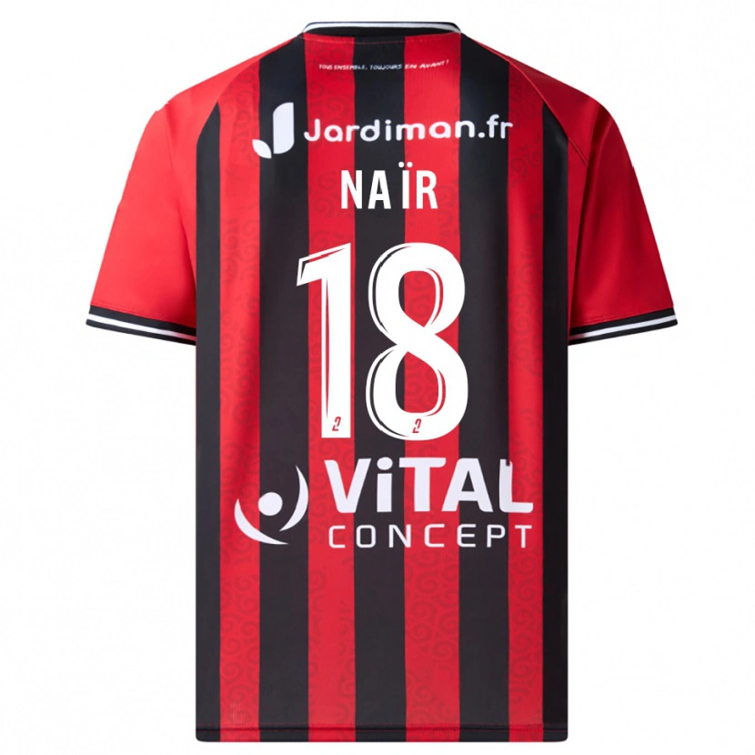 Danxen Dámské Sohaib Naïr #18 Červená Černá Domů Hráčské Dresy 2025/26 Dres