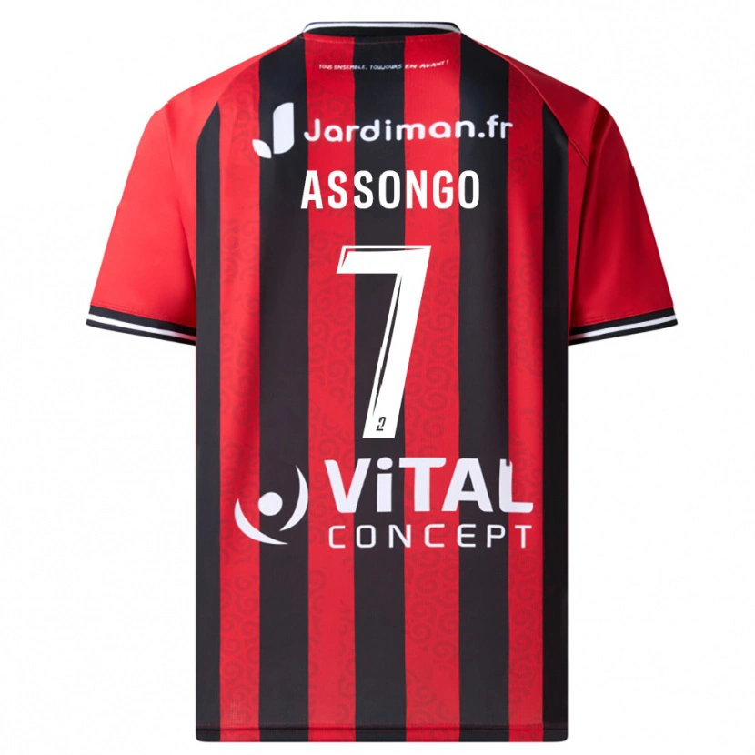 Danxen Dámské Ilan Assongo #7 Červená Černá Domů Hráčské Dresy 2025/26 Dres