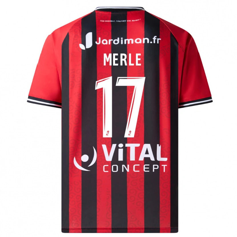 Danxen Dámské Juliette Merle #17 Červená Černá Domů Hráčské Dresy 2025/26 Dres