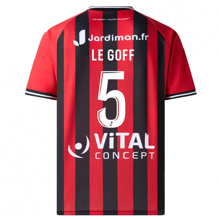 Danxen Dámské Nathan Le Goff #5 Červená Černá Domů Hráčské Dresy 2025/26 Dres