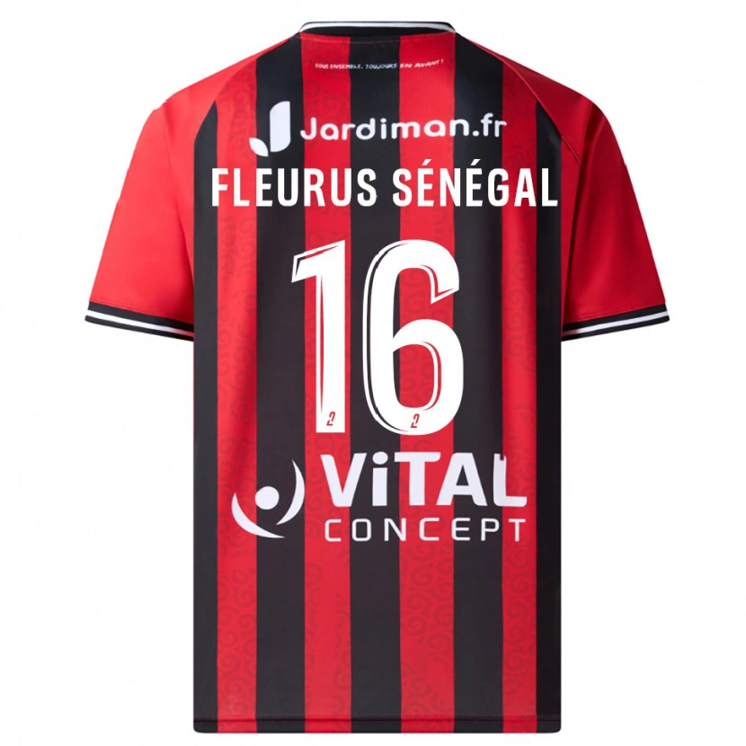 Danxen Dámské Paul Fleurus Sénégal #16 Červená Černá Domů Hráčské Dresy 2025/26 Dres