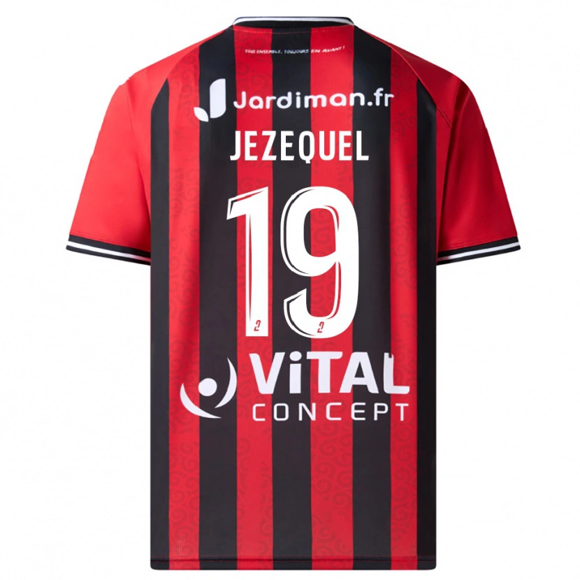 Danxen Dámské Emmy Jezequel #19 Červená Černá Domů Hráčské Dresy 2025/26 Dres