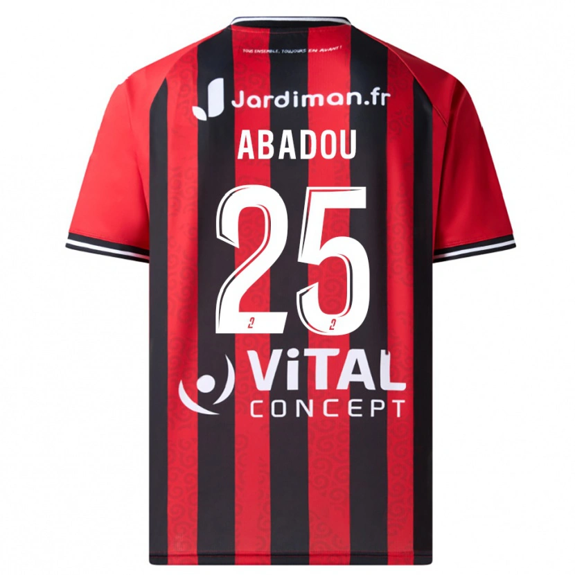 Danxen Dámské Lea Abadou #25 Červená Černá Domů Hráčské Dresy 2025/26 Dres