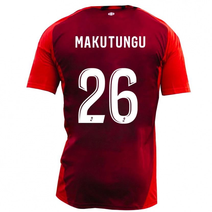 Danxen Dámské Cédric Makutungu #26 Červená Vínová Domů Hráčské Dresy 2025/26 Dres
