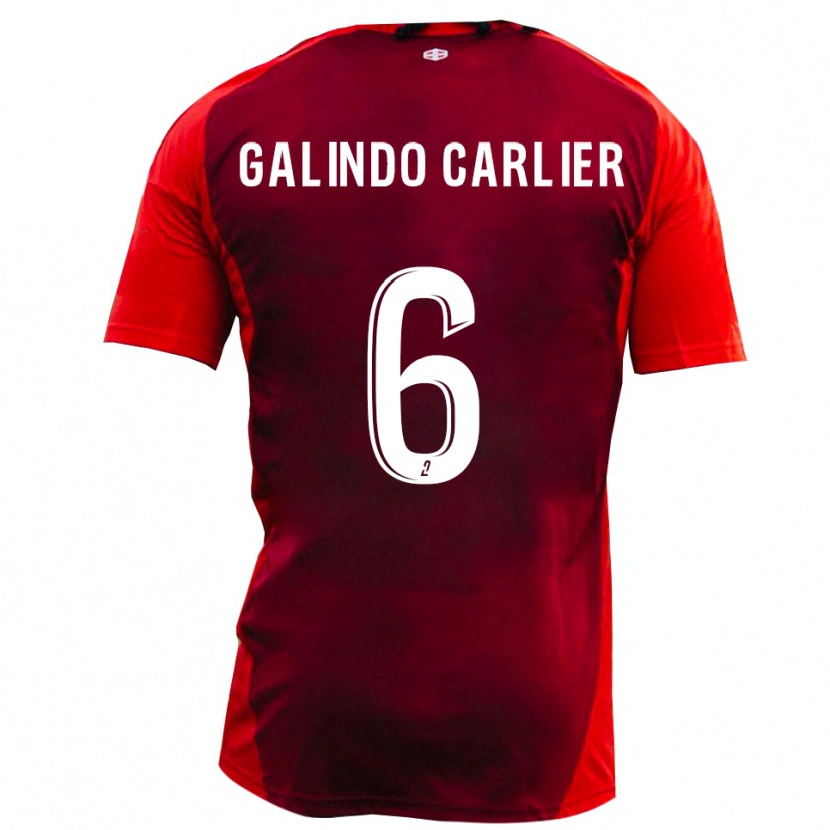Danxen Dámské Luca Galindo Carlier #6 Červená Vínová Domů Hráčské Dresy 2025/26 Dres