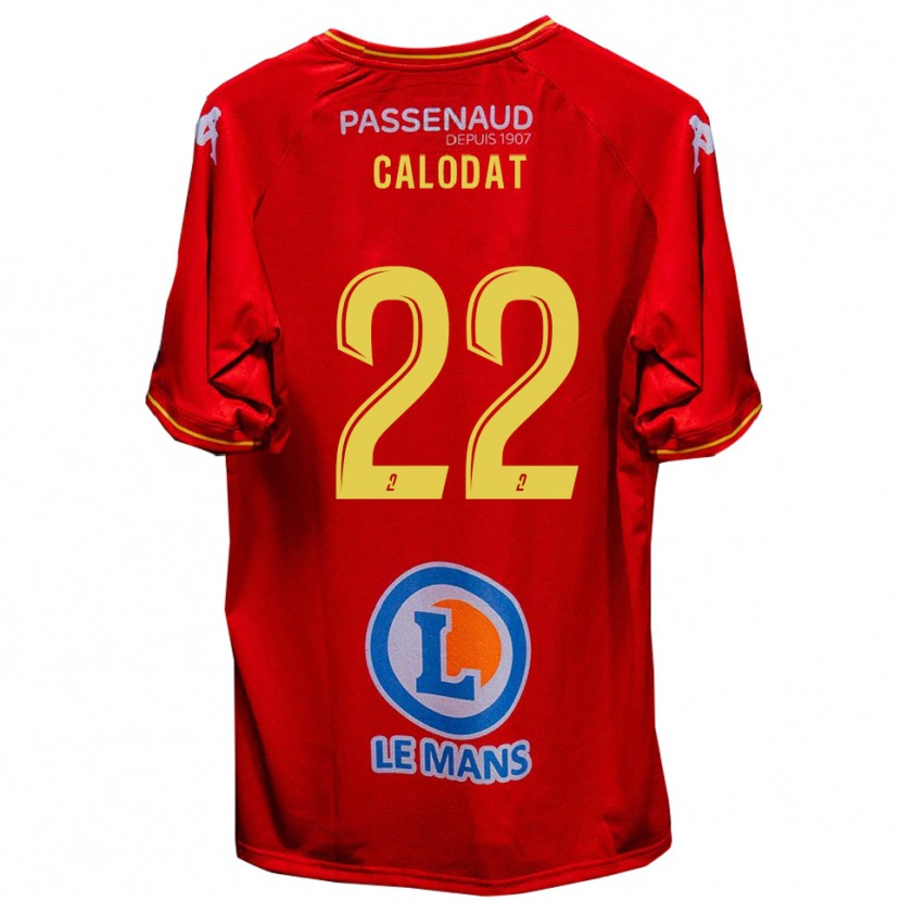 Danxen Dámské Lucas Calodat #22 Červená Žlutá Domů Hráčské Dresy 2025/26 Dres