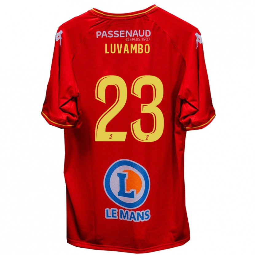 Danxen Dámské Taylor Luvambo #23 Červená Žlutá Domů Hráčské Dresy 2025/26 Dres