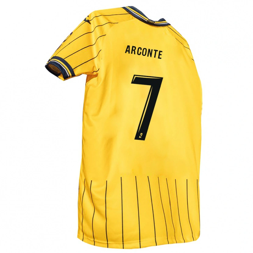 Danxen Dámské Taïryk Arconte #7 Žlutá Tmavě Modrá Domů Hráčské Dresy 2025/26 Dres