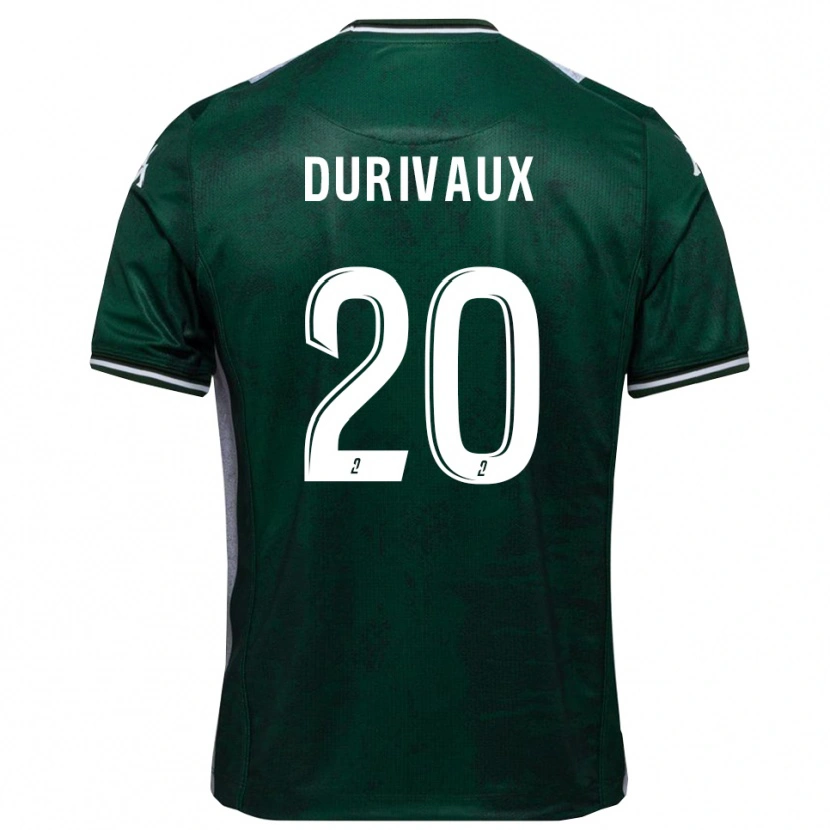 Danxen Dámské Dylan Durivaux #20 Zelená Bílá Domů Hráčské Dresy 2025/26 Dres