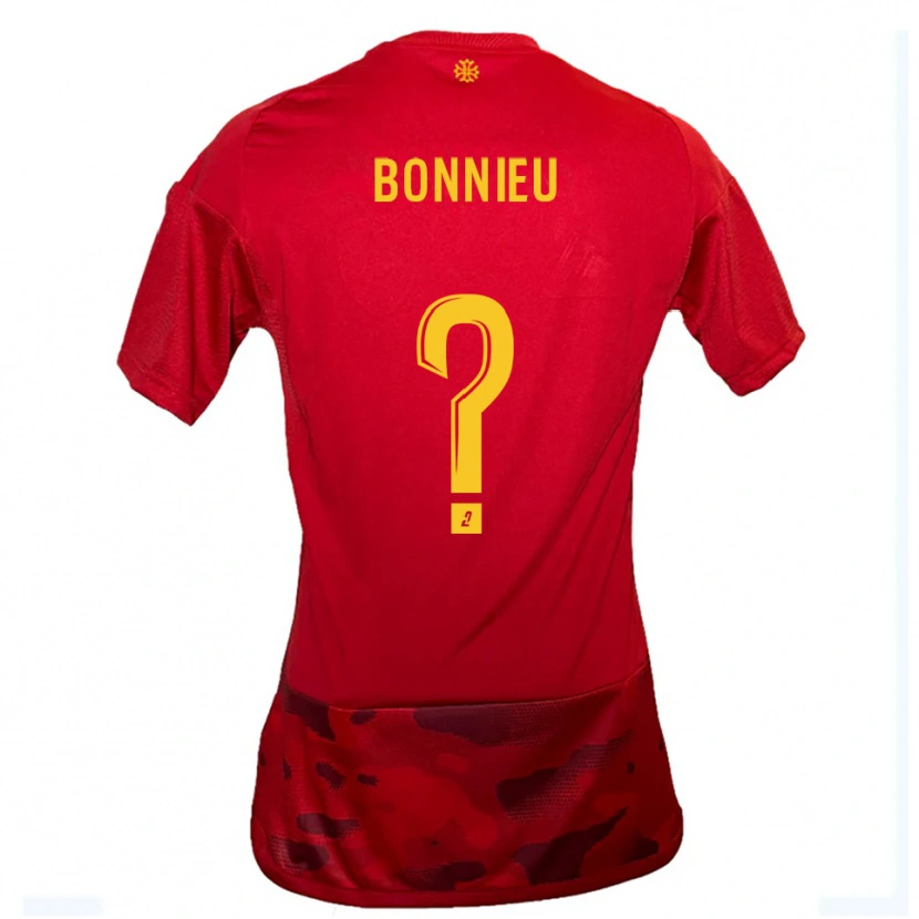 Danxen Dámské Louis Bonnieu #0 Červená Žlutá Domů Hráčské Dresy 2025/26 Dres