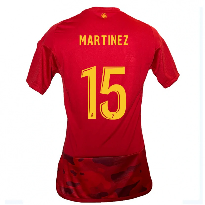 Danxen Dámské Jorys Martinez #15 Červená Žlutá Domů Hráčské Dresy 2025/26 Dres