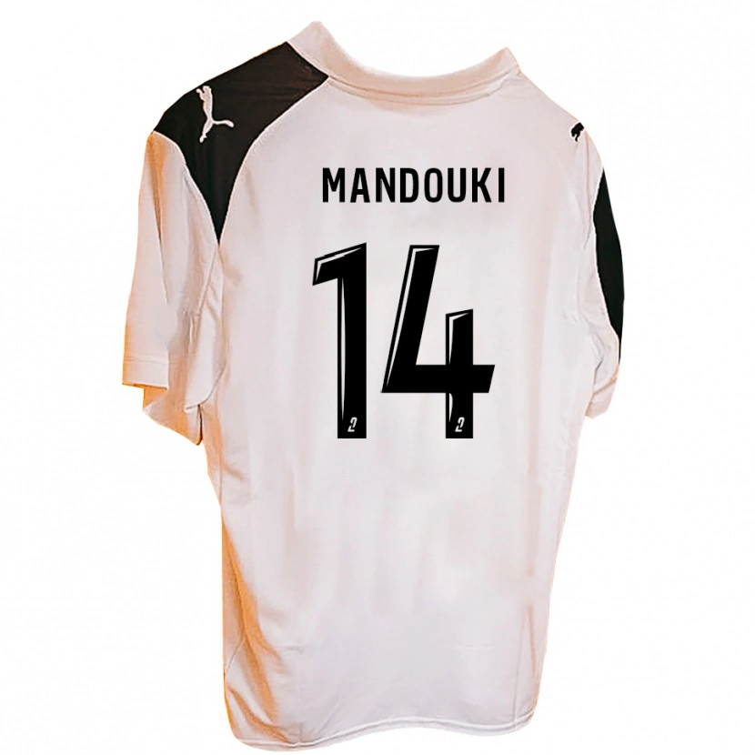 Danxen Dámské Cyril Mandouki #14 Oranžová Černá Domů Hráčské Dresy 2025/26 Dres