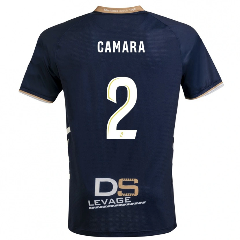 Danxen Dámské Sékou Camara #2 Tmavě Modrá Zlatá Domů Hráčské Dresy 2025/26 Dres