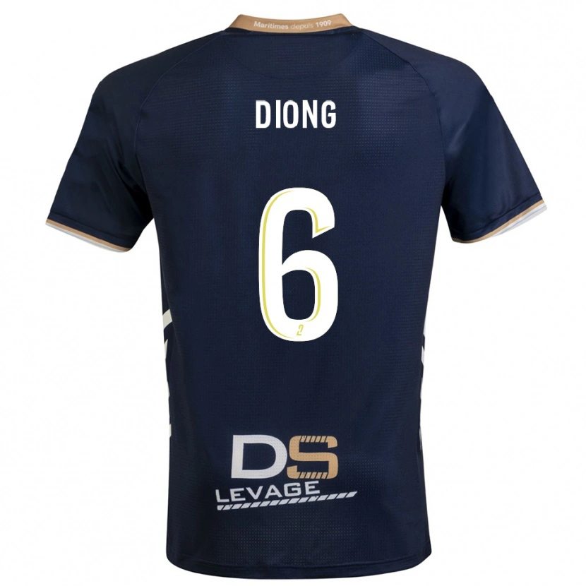 Danxen Dámské Pape Diong #6 Tmavě Modrá Zlatá Domů Hráčské Dresy 2025/26 Dres