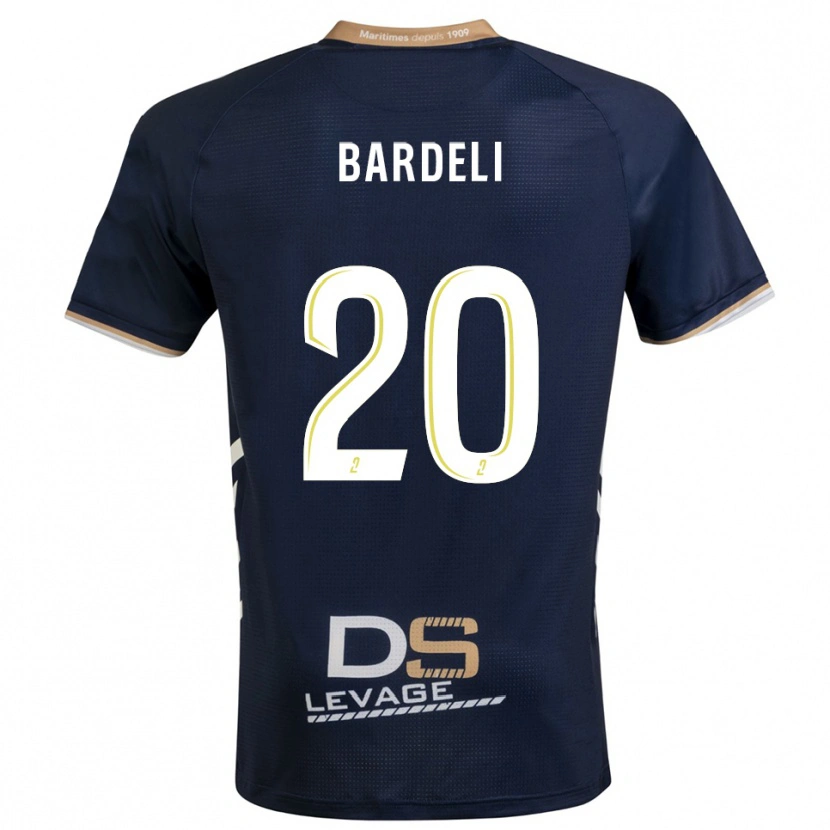 Danxen Dámské Enzo Bardeli #20 Tmavě Modrá Zlatá Domů Hráčské Dresy 2025/26 Dres