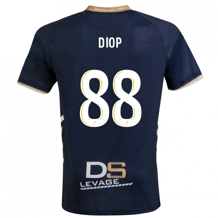Danxen Dámské Malick Diop #88 Tmavě Modrá Zlatá Domů Hráčské Dresy 2025/26 Dres