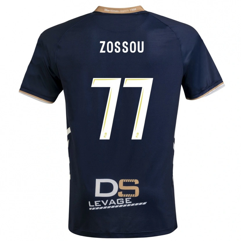 Danxen Dámské Aristide Zossou #77 Tmavě Modrá Zlatá Domů Hráčské Dresy 2025/26 Dres