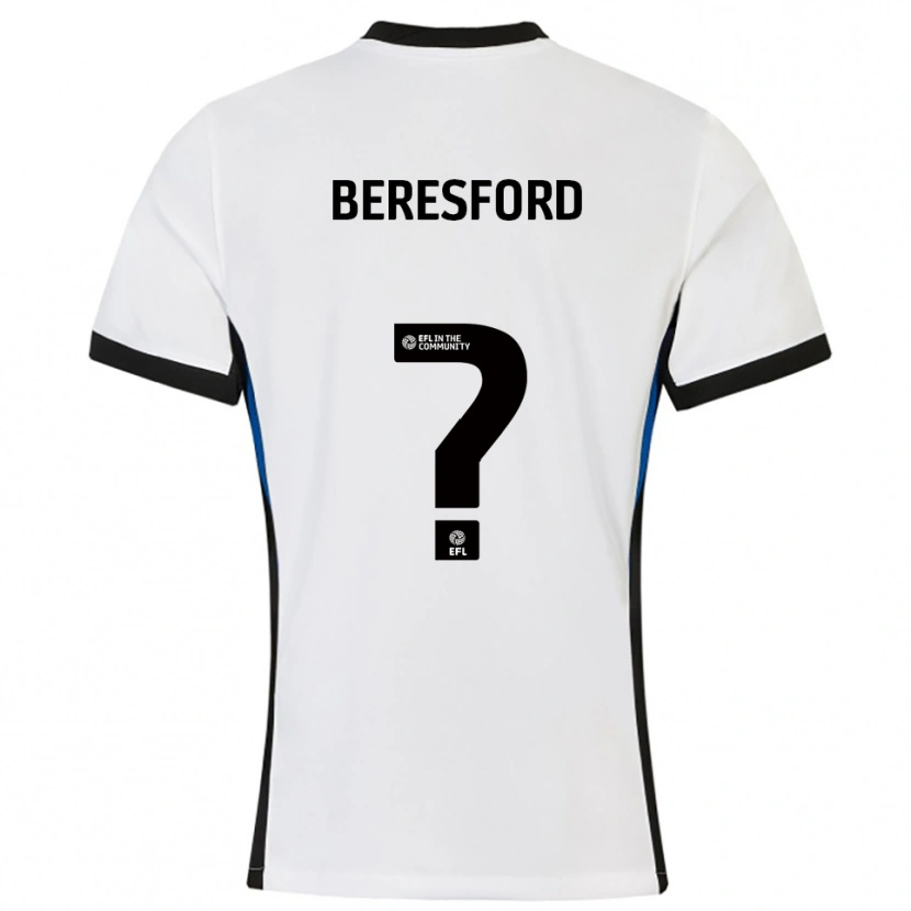 Danxen Dámské Ben Beresford #0 Bílá Modrá Daleko Hráčské Dresy 2025/26 Dres