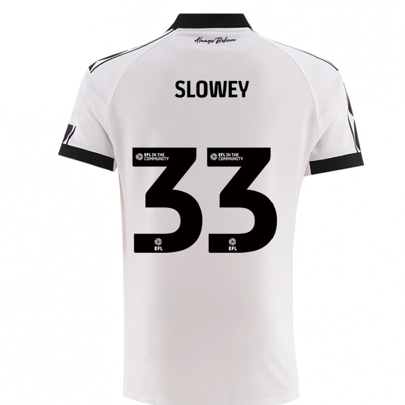 Danxen Dámské Josh Campbell-Slowey #33 Bílá Černá Daleko Hráčské Dresy 2025/26 Dres