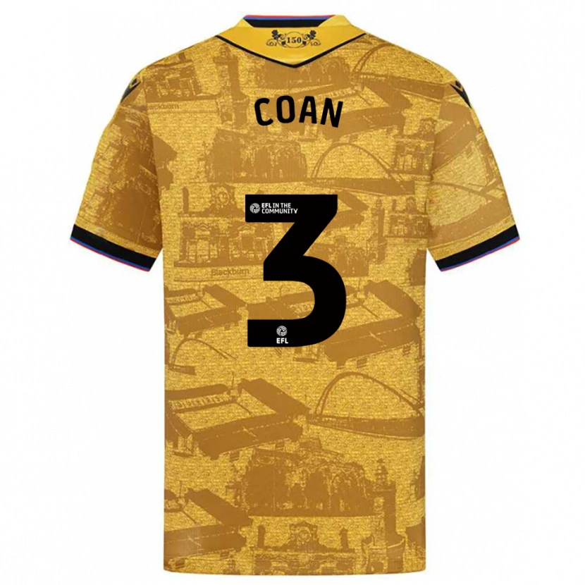 Danxen Dámské Hannah Coan #3 Zlatá Černá Daleko Hráčské Dresy 2025/26 Dres