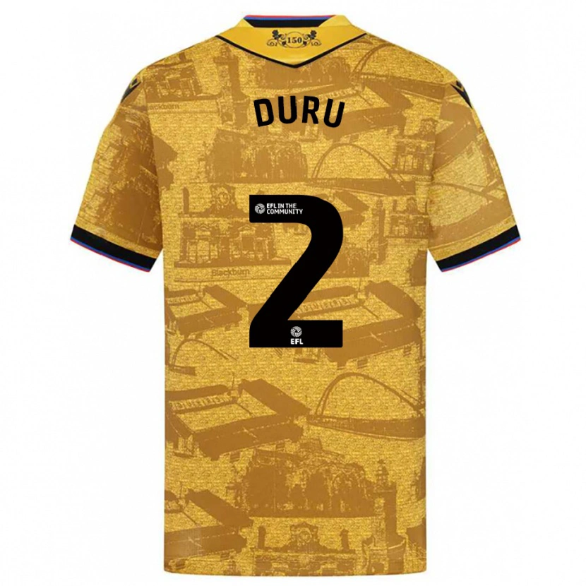 Danxen Dámské Leo Duru #2 Zlatá Černá Daleko Hráčské Dresy 2025/26 Dres