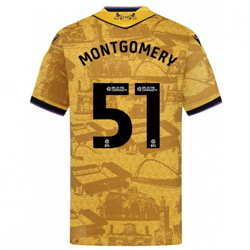 Danxen Dámské Kristi Montgomery #51 Zlatá Černá Daleko Hráčské Dresy 2025/26 Dres