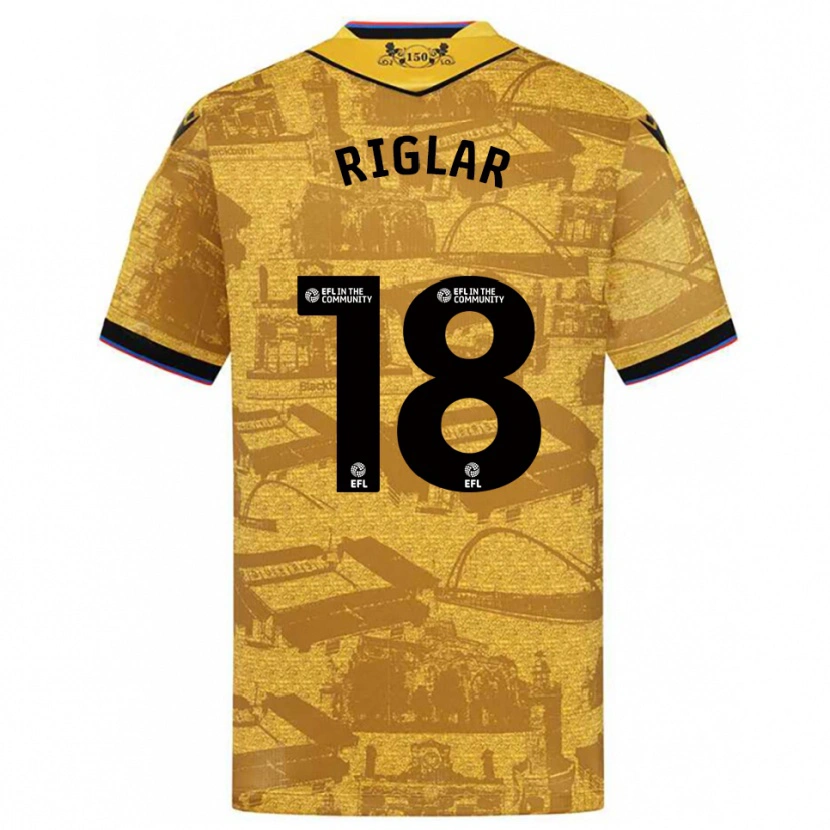 Danxen Dámské Grace Riglar #18 Zlatá Černá Daleko Hráčské Dresy 2025/26 Dres
