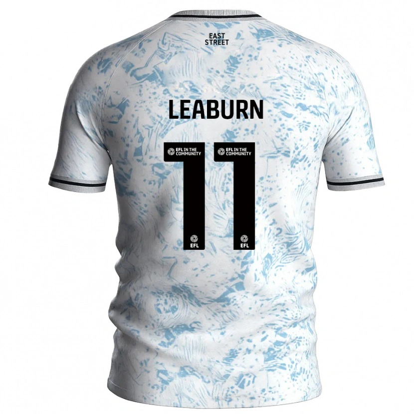 Danxen Dámské Miles Leaburn #11 Bílá Světle Modrá Daleko Hráčské Dresy 2025/26 Dres