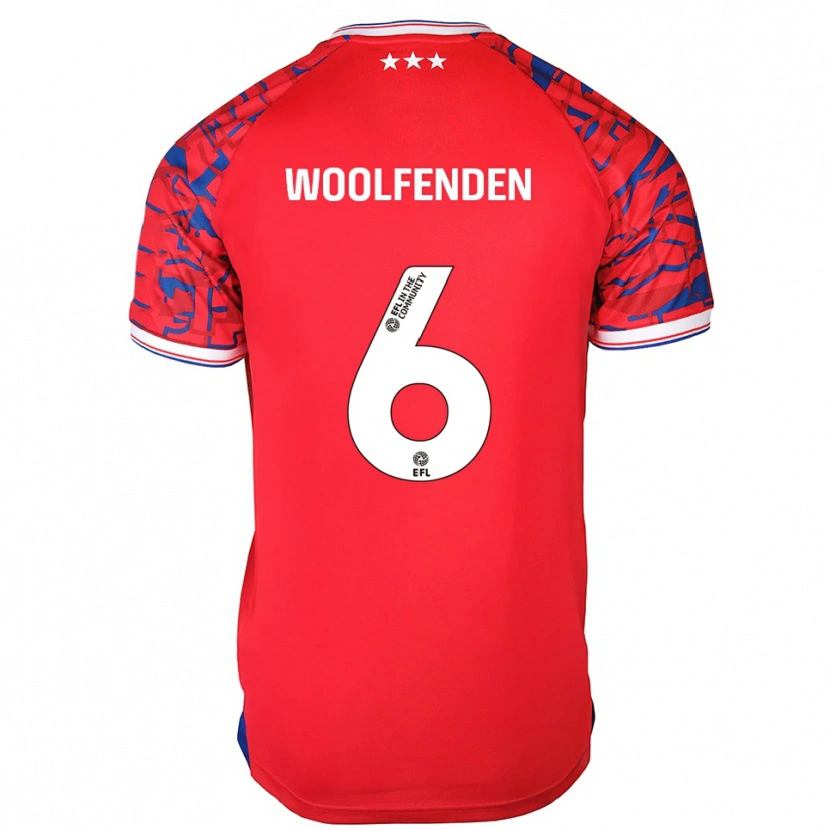 Danxen Dámské Luke Woolfenden #6 Červená Modrá Daleko Hráčské Dresy 2025/26 Dres