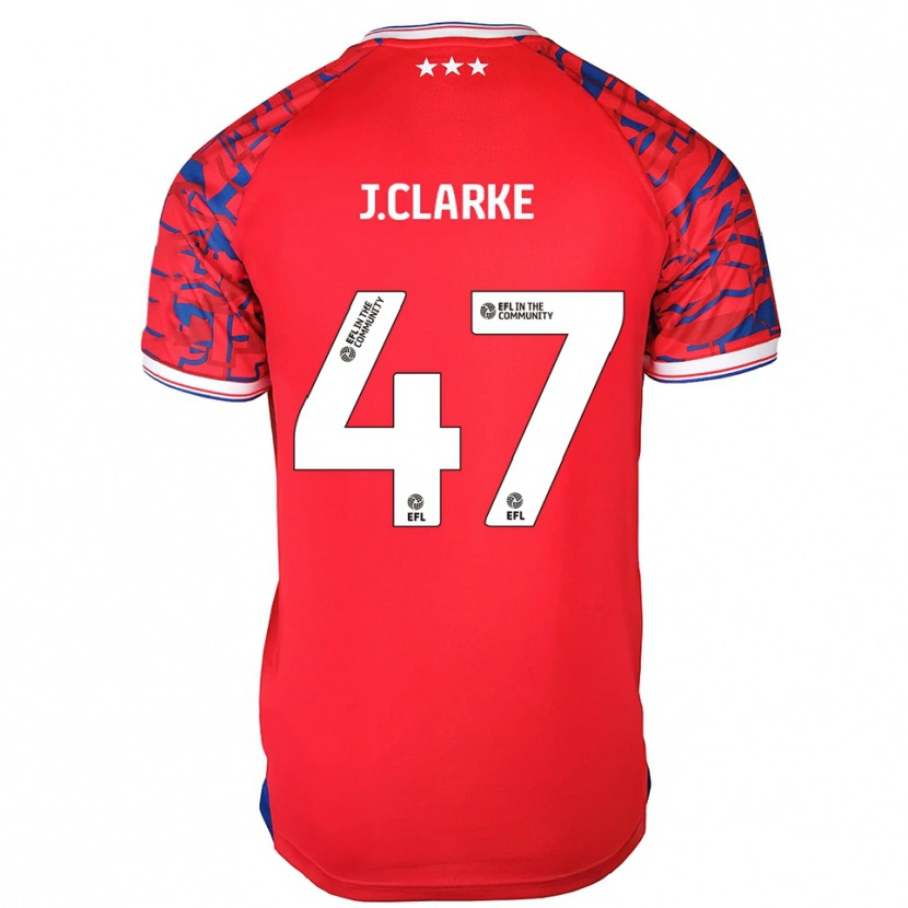 Danxen Dámské Jack Clarke #47 Červená Modrá Daleko Hráčské Dresy 2025/26 Dres