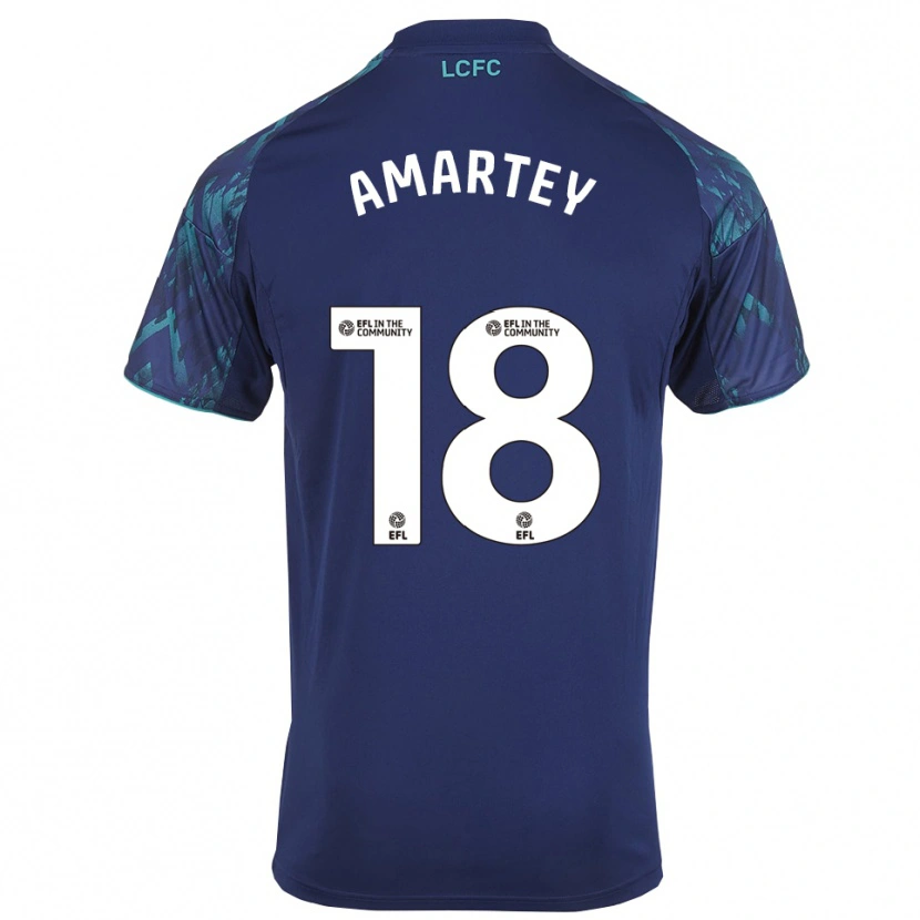 Danxen Dámské Daniel Amartey #18 Tmavě Modrá Zelená Bílá Daleko Hráčské Dresy 2025/26 Dres