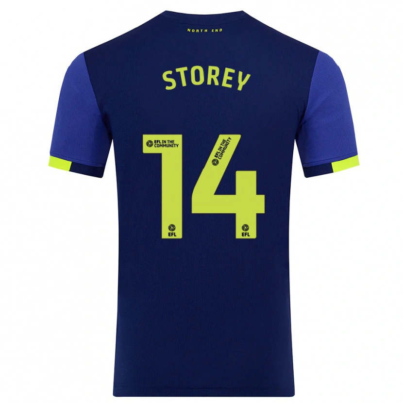 Danxen Dámské Jordan Storey #14 Tmavě Modrá Žlutá Daleko Hráčské Dresy 2025/26 Dres