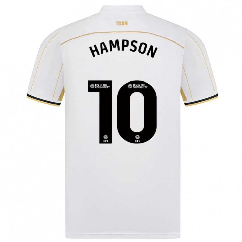 Danxen Dámské Owen Hampson #10 Bílá Zlatá Daleko Hráčské Dresy 2025/26 Dres