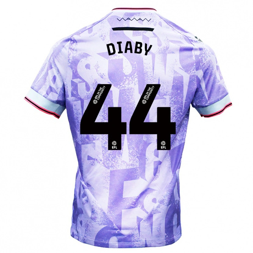 Danxen Dámské Momo Diaby #44 Lilková Bílá Daleko Hráčské Dresy 2025/26 Dres