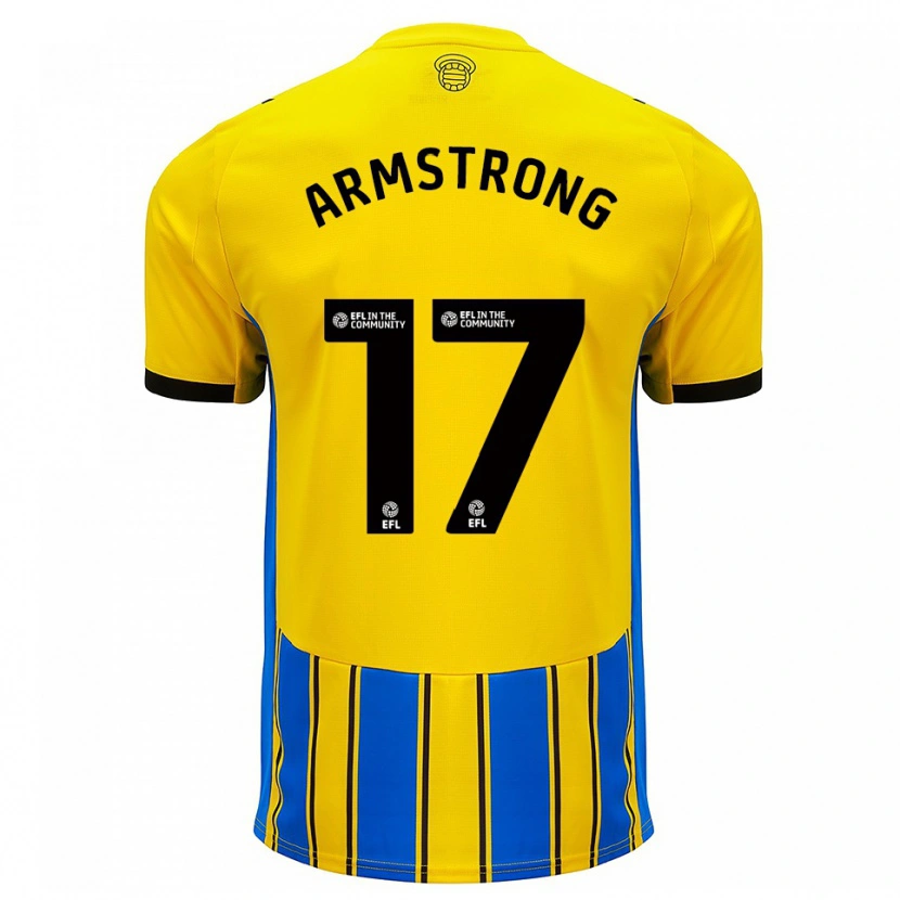 Danxen Dámské Stuart Armstrong #17 Modrá Žlutá Daleko Hráčské Dresy 2025/26 Dres