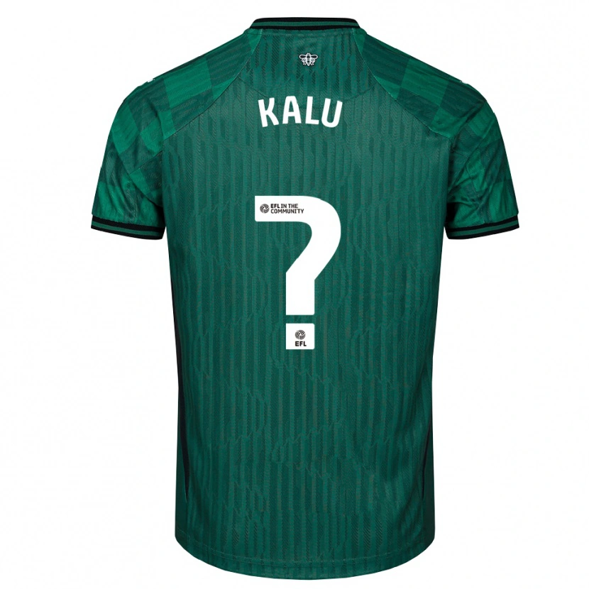 Danxen Dámské Samuel Kalu #0 Zelená Černá Daleko Hráčské Dresy 2025/26 Dres