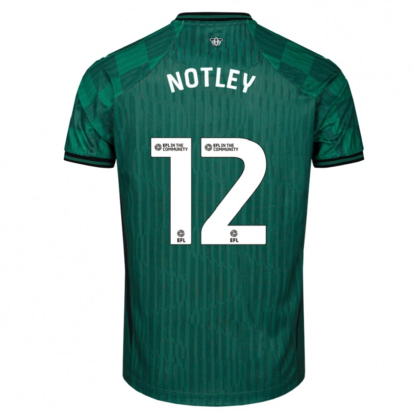 Danxen Dámské Tyler Notley #12 Zelená Černá Daleko Hráčské Dresy 2025/26 Dres