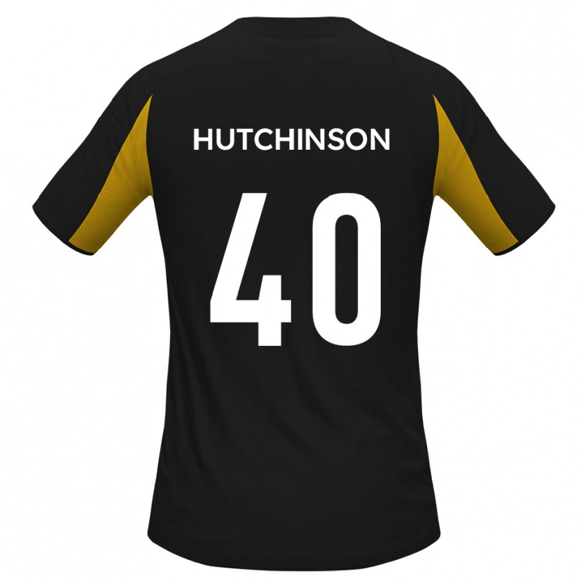 Danxen Dámské Luke Hutchinson #40 Černá Žlutá Daleko Hráčské Dresy 2025/26 Dres