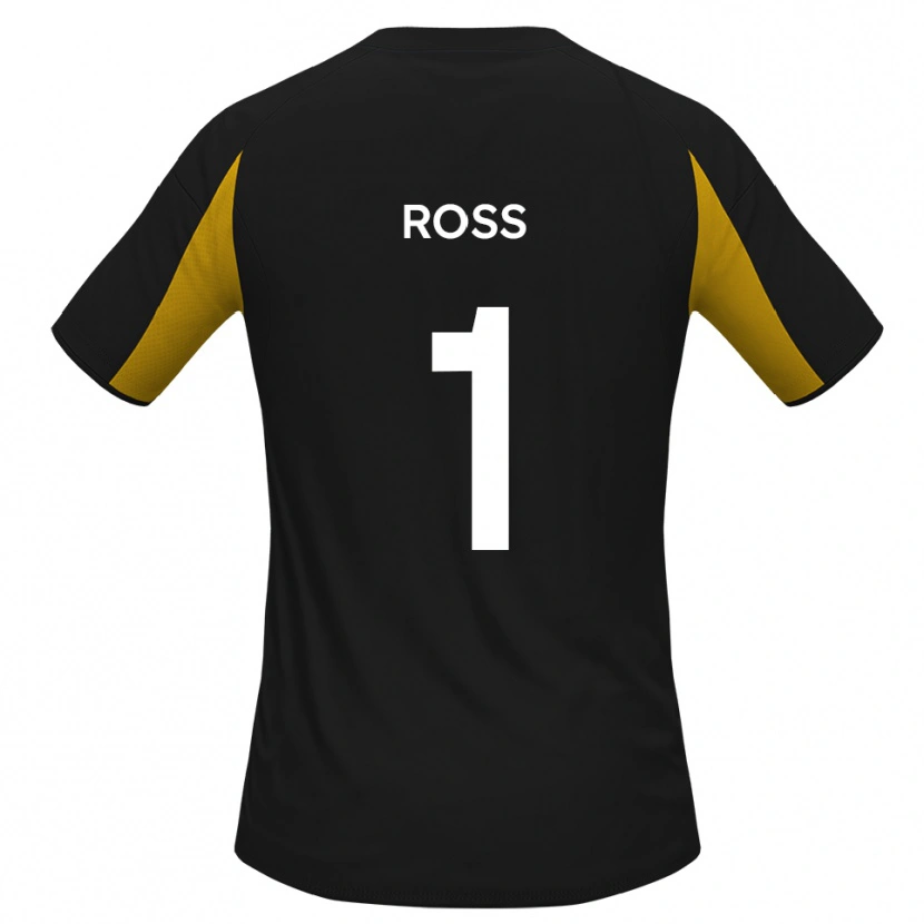 Danxen Dámské Ethan Ross #1 Černá Žlutá Daleko Hráčské Dresy 2025/26 Dres