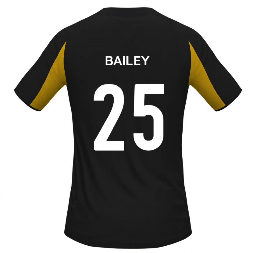 Danxen Dámské Joel Bailey #25 Černá Žlutá Daleko Hráčské Dresy 2025/26 Dres