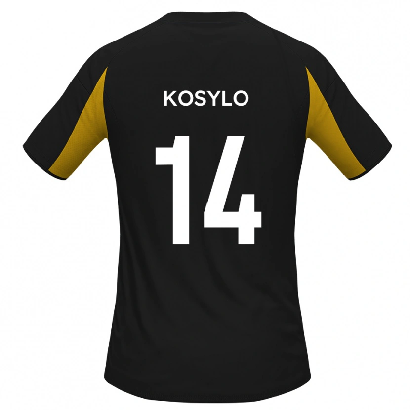 Danxen Dámské Matty Kosylo #14 Černá Žlutá Daleko Hráčské Dresy 2025/26 Dres