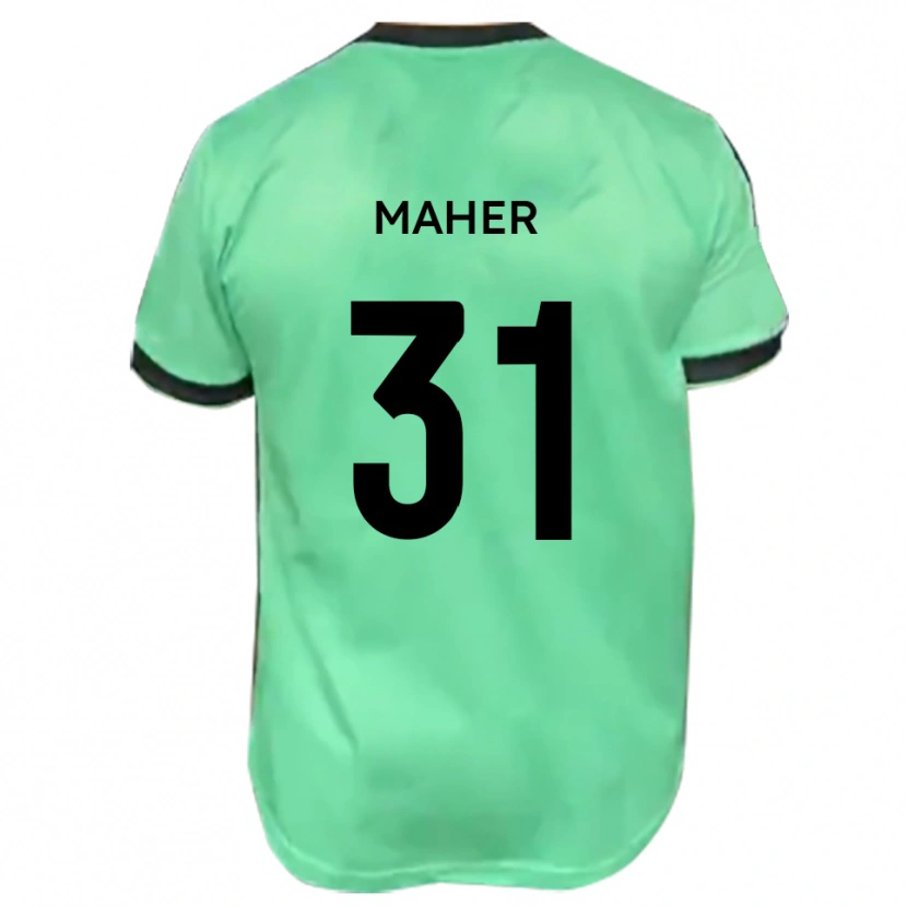 Danxen Dámské Niall Maher #31 Tyrkysová Černá Daleko Hráčské Dresy 2025/26 Dres