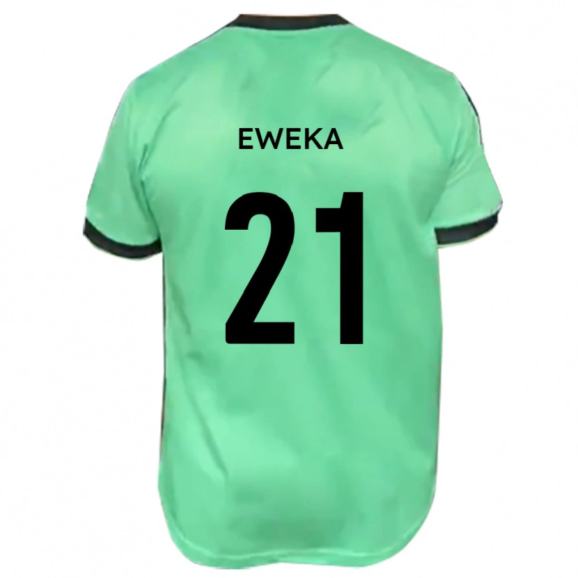 Danxen Dámské Temi Eweka #21 Tyrkysová Černá Daleko Hráčské Dresy 2025/26 Dres