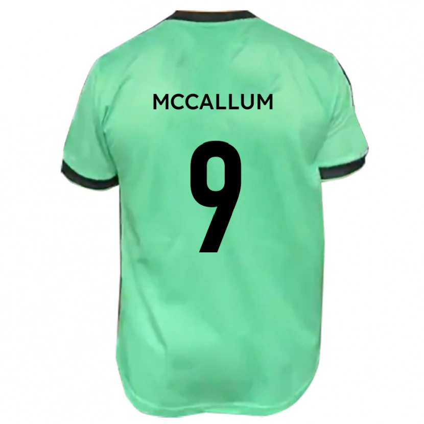 Danxen Dámské Paul Mccallum #9 Tyrkysová Černá Daleko Hráčské Dresy 2025/26 Dres