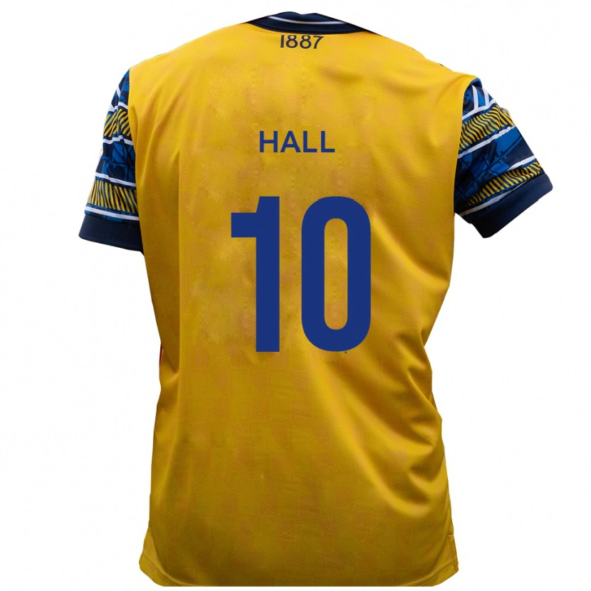 Danxen Dámské Luke Hall #10 Žlutá Černá Daleko Hráčské Dresy 2025/26 Dres