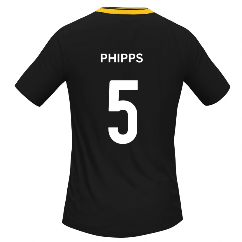 Danxen Dámské Harry Phipps #5 Černá Žlutá Daleko Hráčské Dresy 2025/26 Dres