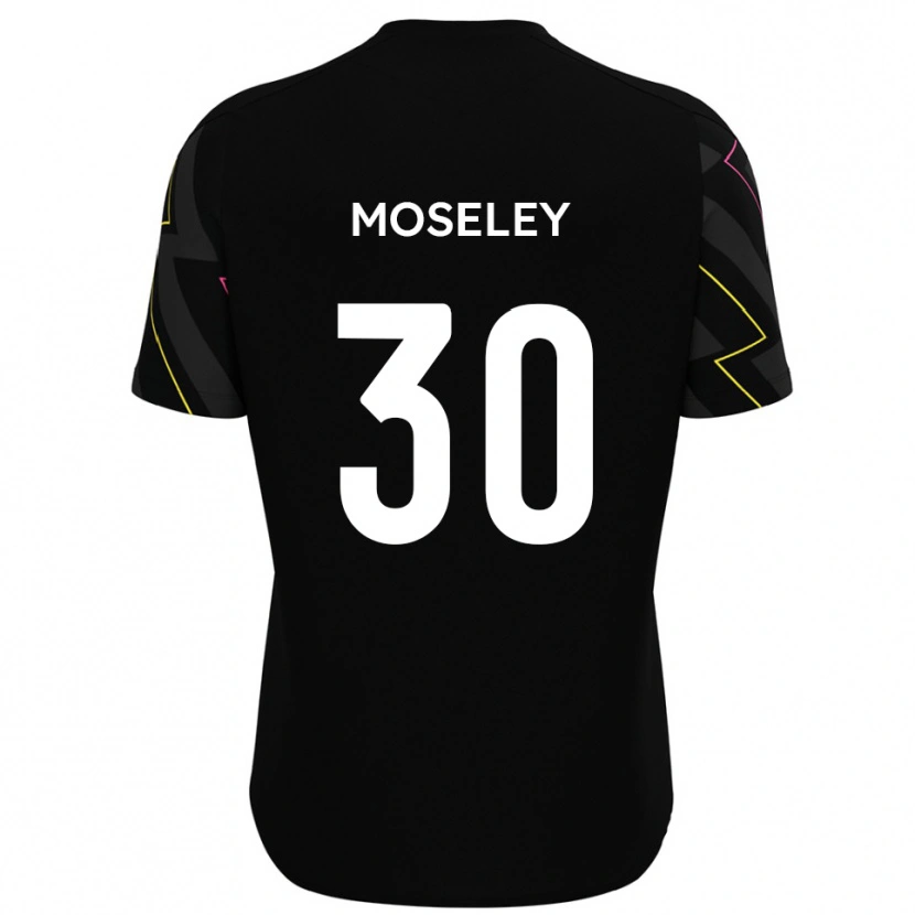 Danxen Dámské Kyle Moseley #30 Černá Šedá Daleko Hráčské Dresy 2025/26 Dres