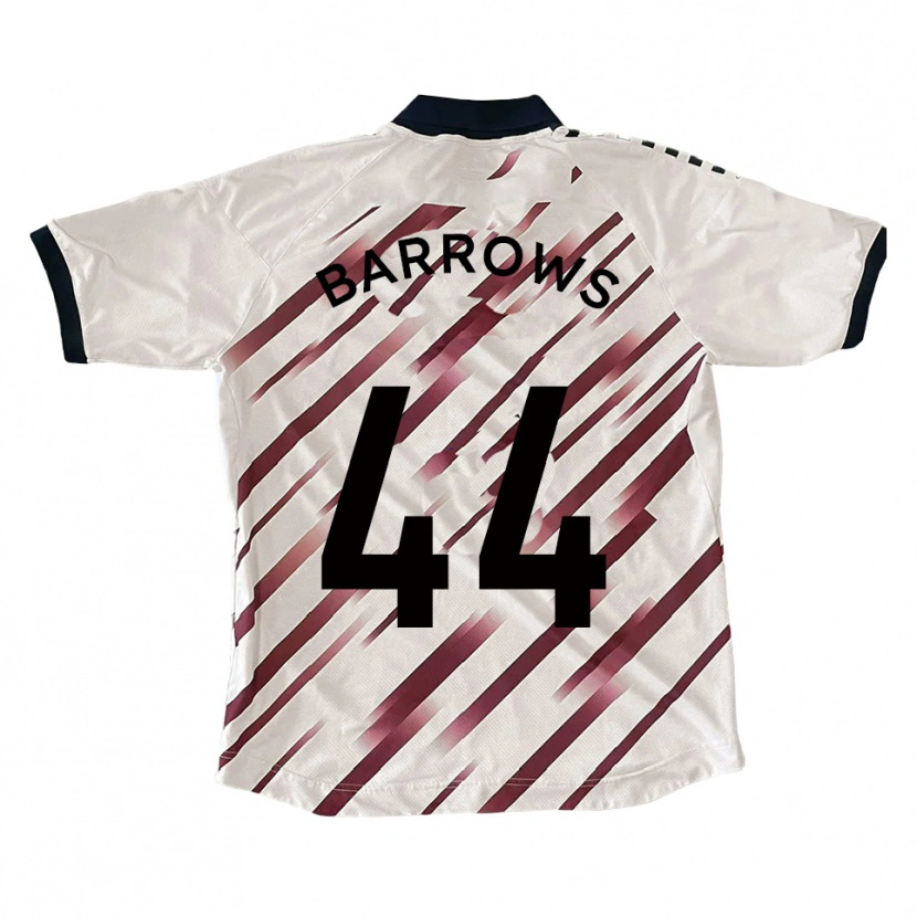 Danxen Dámské Ross Barrows #44 Bílá Červená Daleko Hráčské Dresy 2025/26 Dres